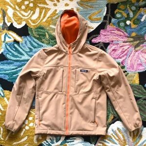 Lands End Fleece Lined Hooded Rain Jacket